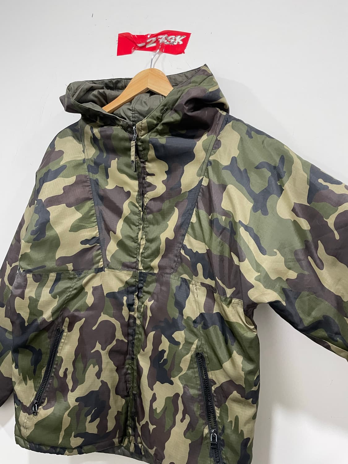 (빈티지)카모플라주 리버시블 패딩자켓 상품이미지7