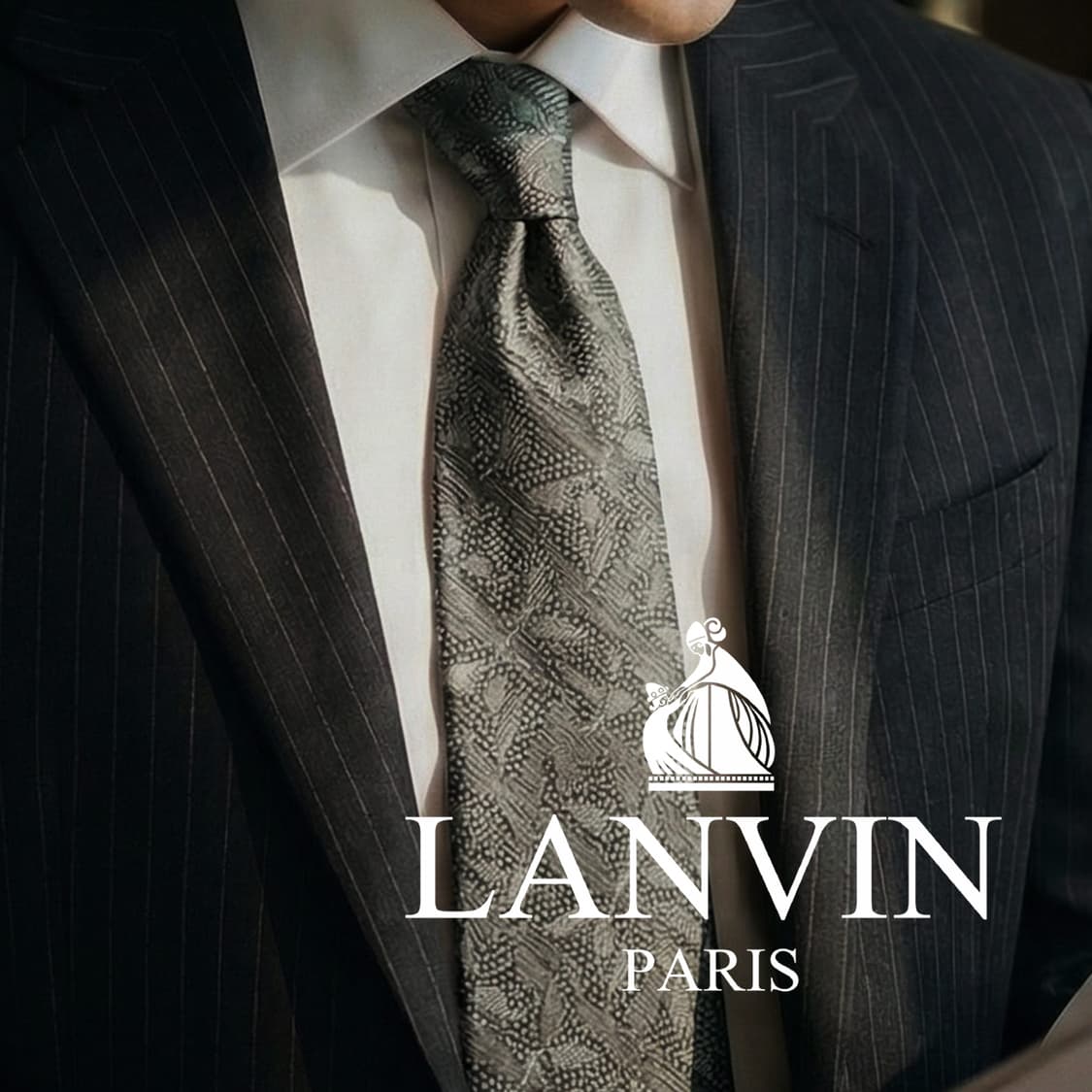 랑방 실크 자카드 나뭇잎 패턴 넥타이 9.5cm A+등급 K1722
 상품이미지1