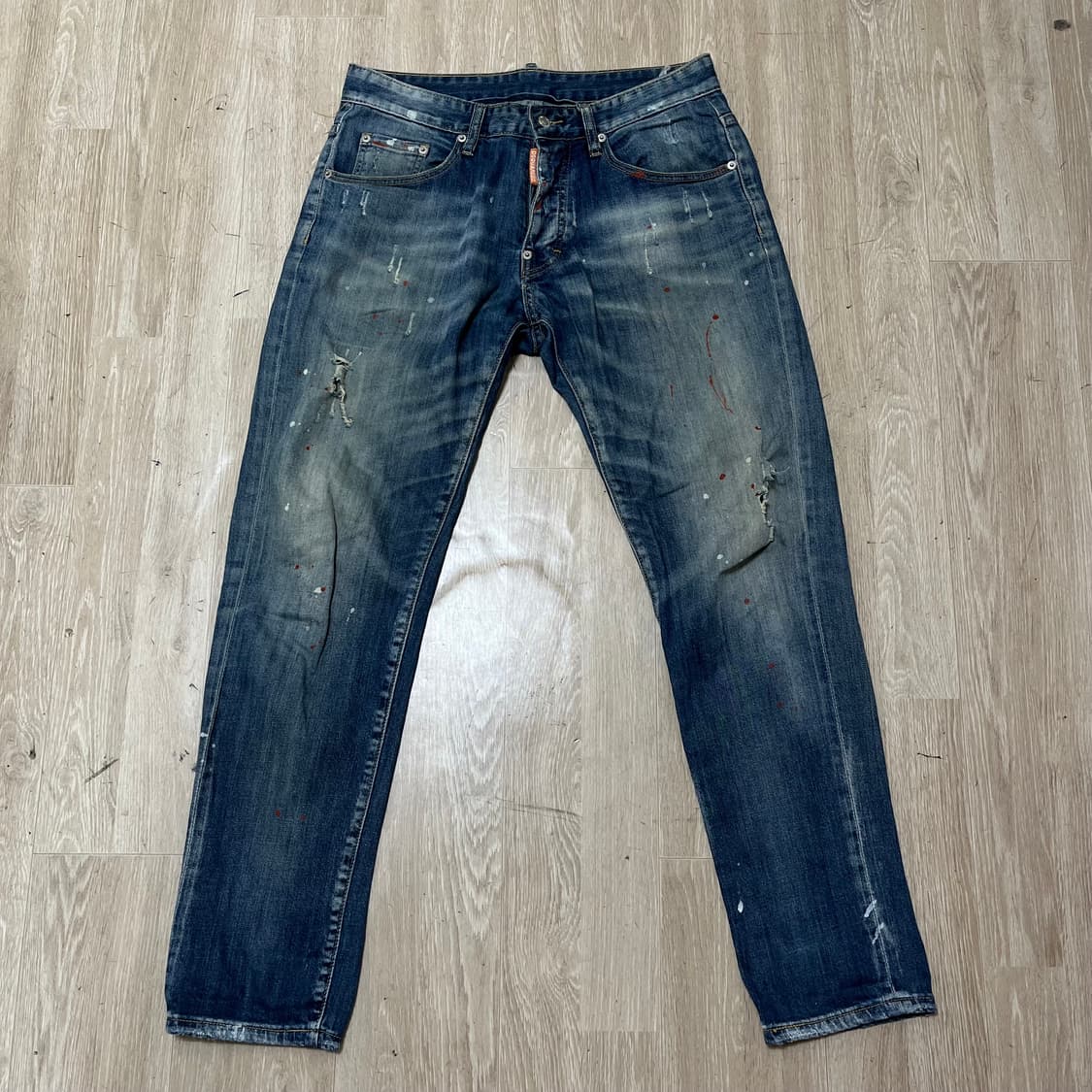 디스퀘어드2 페인팅 워싱 데님 청바지 46 상품이미지1