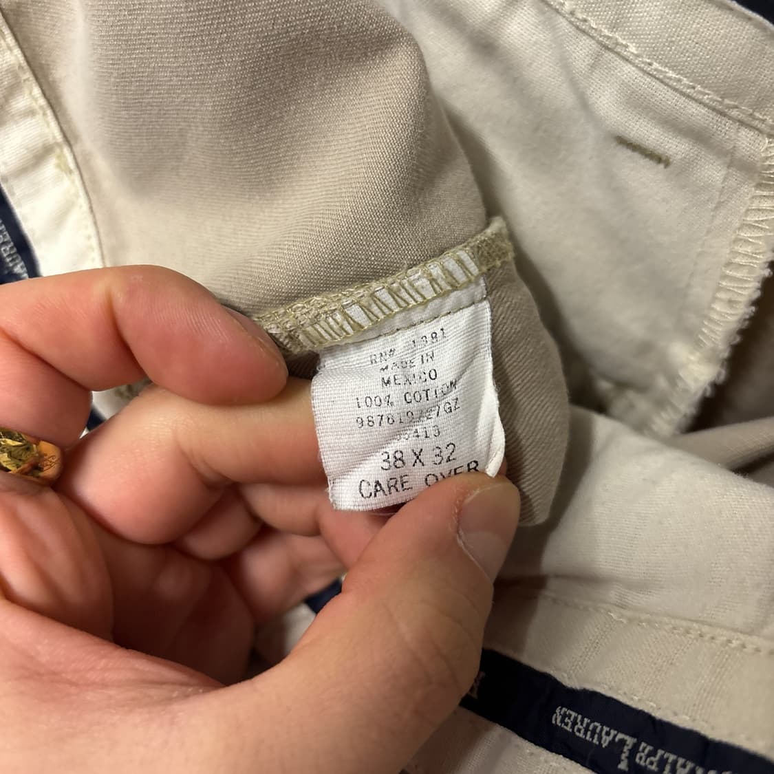 80~90s 폴로 랄프로렌 클래식 더블플리츠 베이지 치노팬츠 N767 상품이미지7