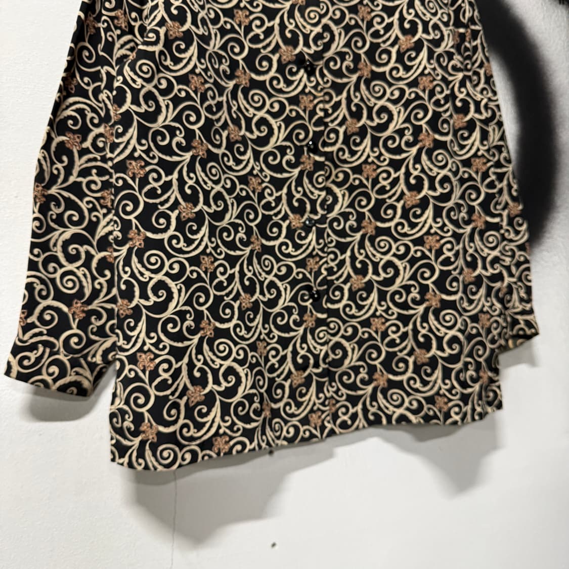 80-90s 피에르 발망 에스닉 바로크 풀 패턴 긴팔 셔츠 상품이미지4
