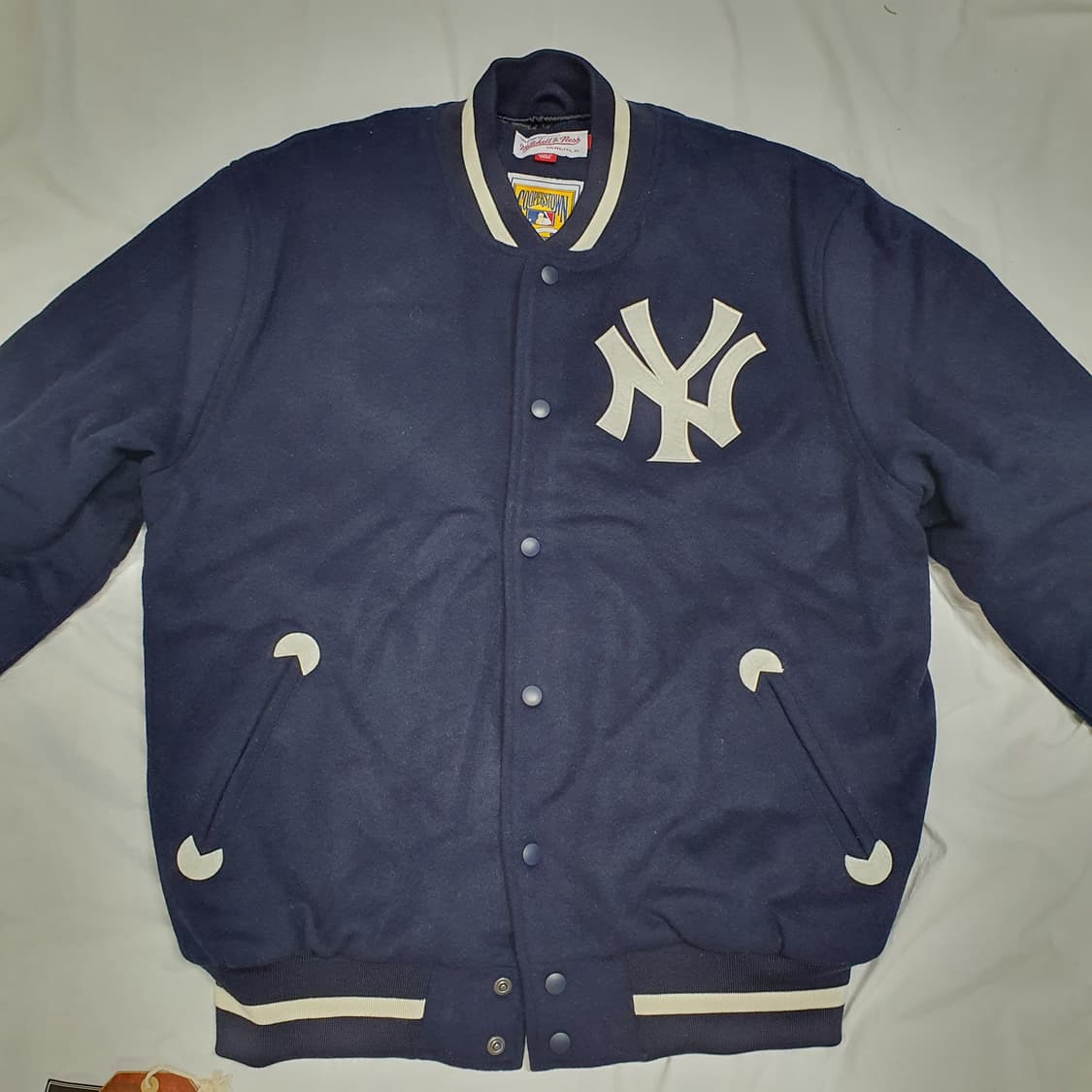 미첼앤네스 뉴욕 양키스 인더 스탠즈 울 바시티 자켓 MLB 엠엘비 상품이미지1