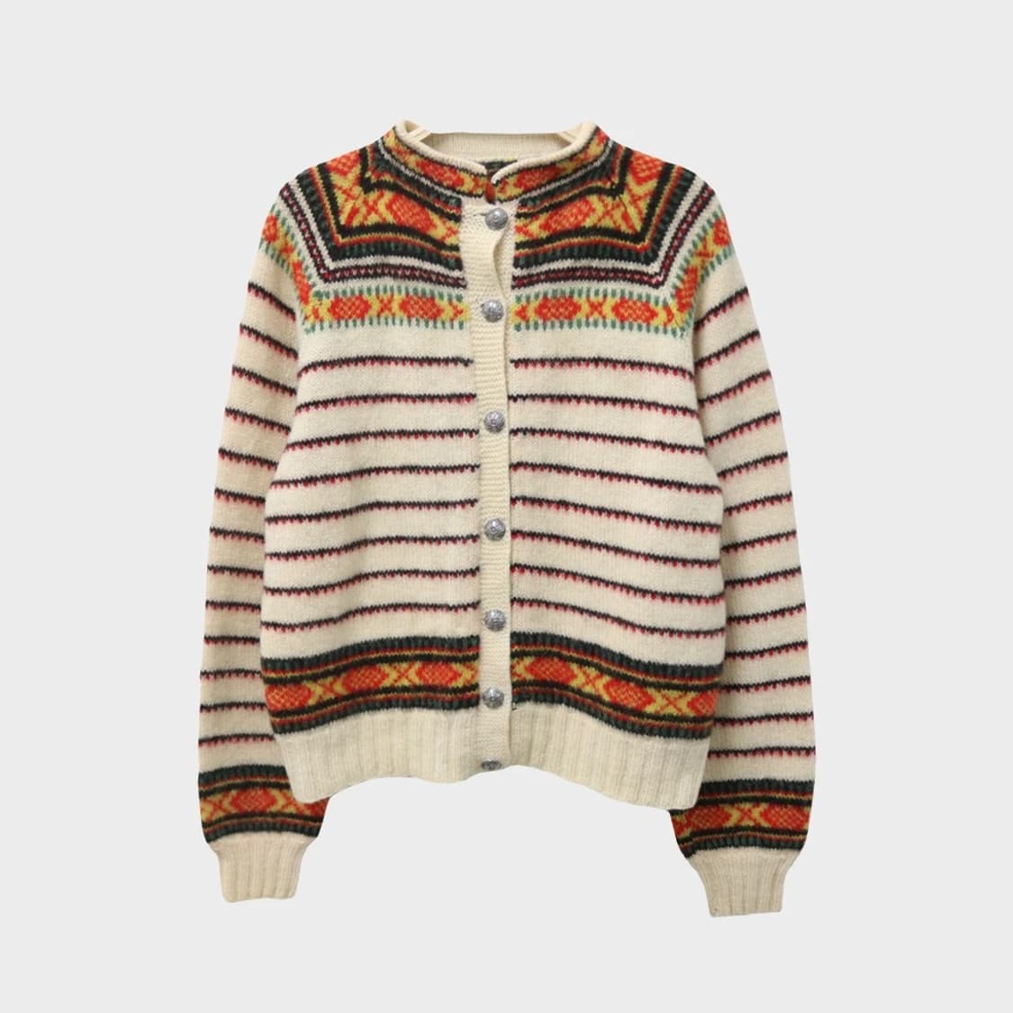 HUSFLIDEN LARVIK  울 헨리넥 니트 가디건 63134 상품이미지1