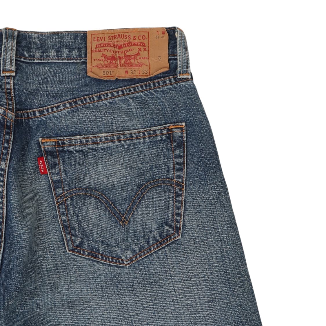 리바이스 501 스트레이트 레그 버튼플라이 진 데님팬츠 상품이미지3