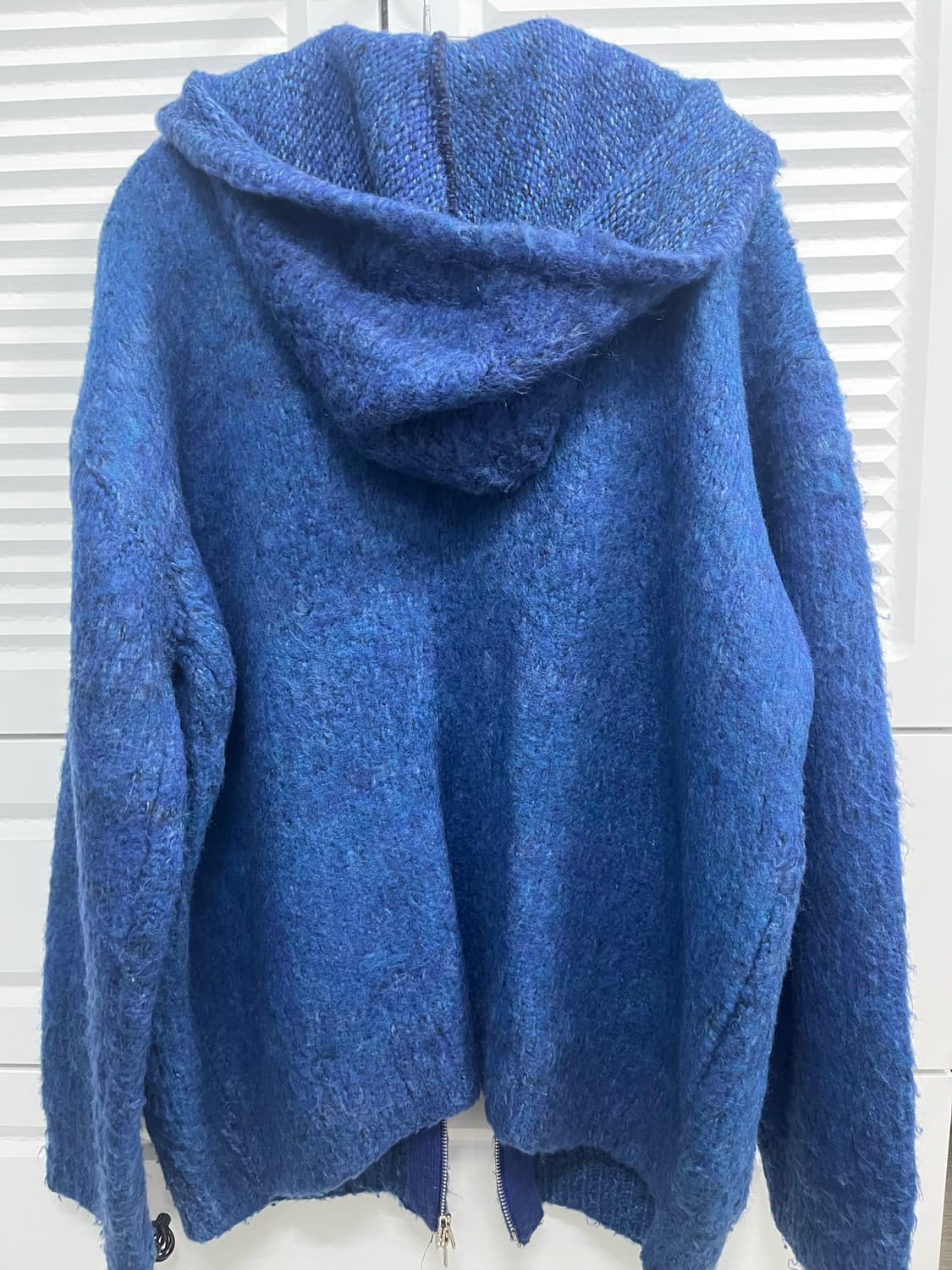 모헤어 니트 후드집업 상품이미지2