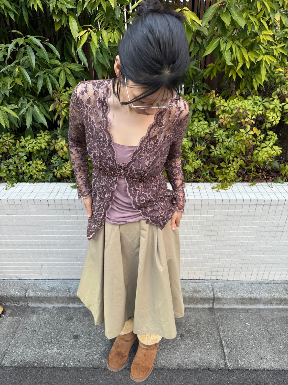 vintage lace pattern top 상품이미지6