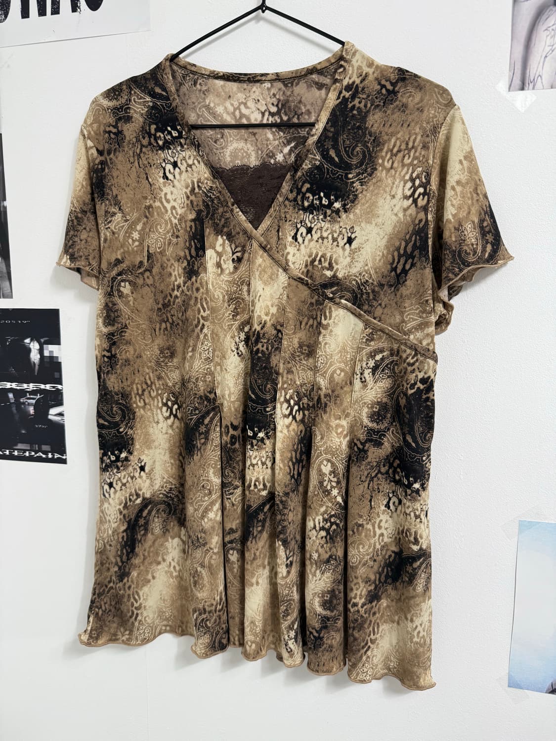 Leopard pattern fairy halfsleeve 상품이미지2