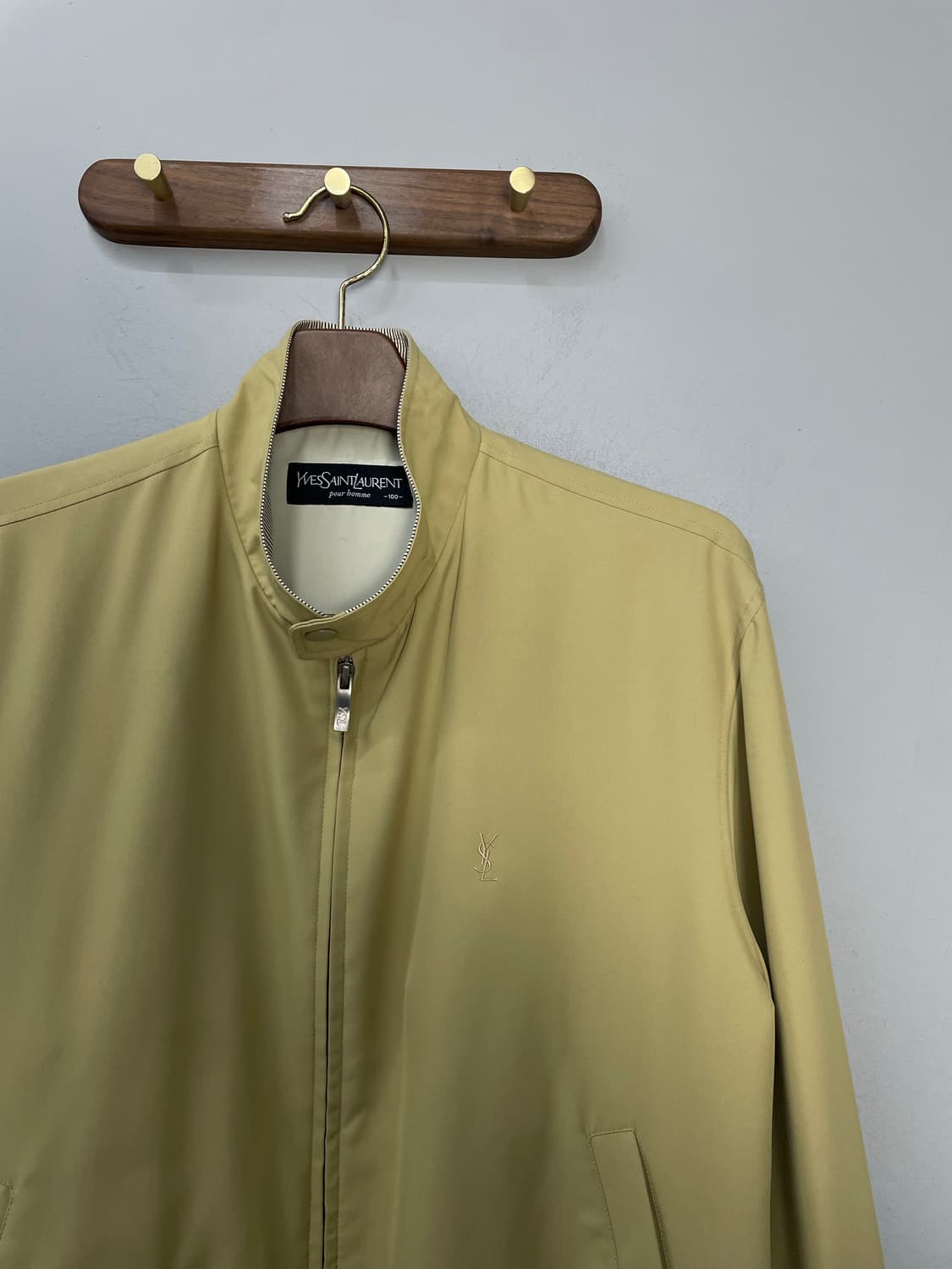 입생로랑 베이지 블루종 자켓 H1790 상품이미지3