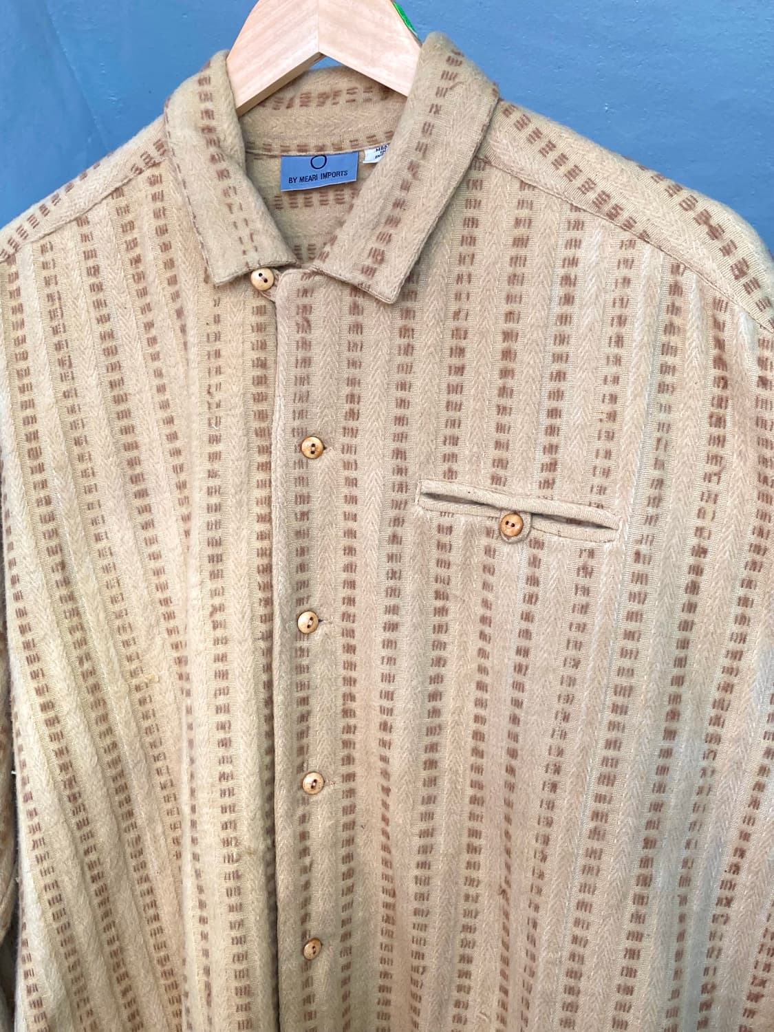 면 100% made india 도톰 패턴 셔츠 상품이미지3