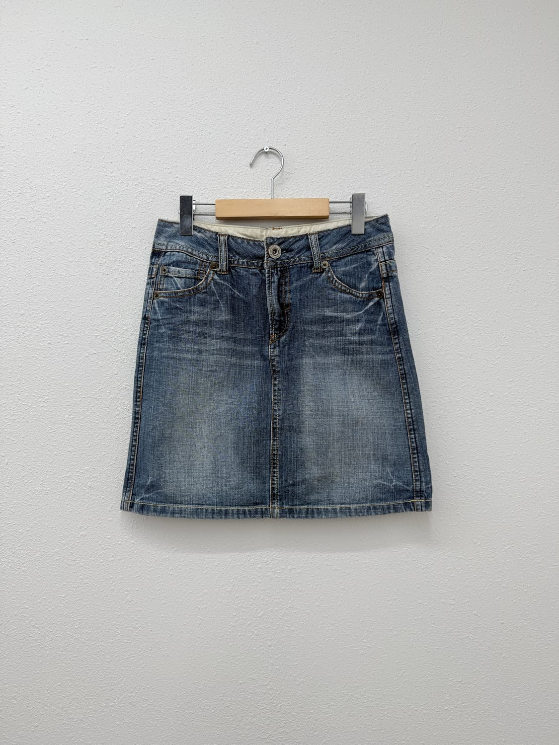 빈티지 데님 미니 스커트 상품이미지1