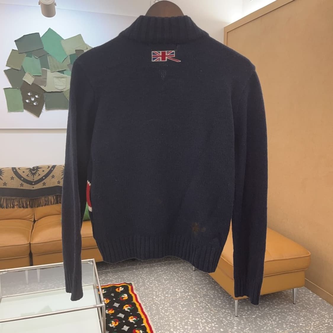 ASK 올드스쿨 유니온 잭 빈티지 울 가디건 S C07040 상품이미지4