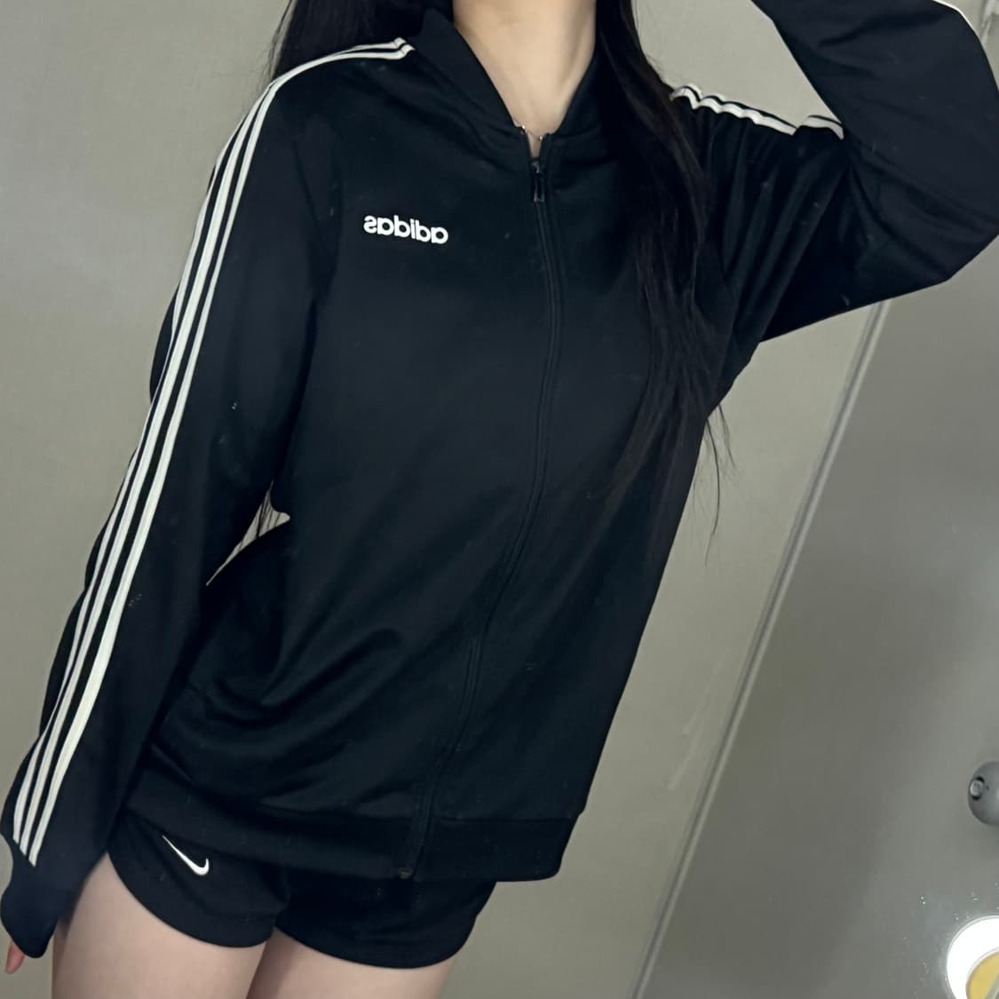 아디다스 영어로고 삼선 트랙탑 져지 상품이미지2