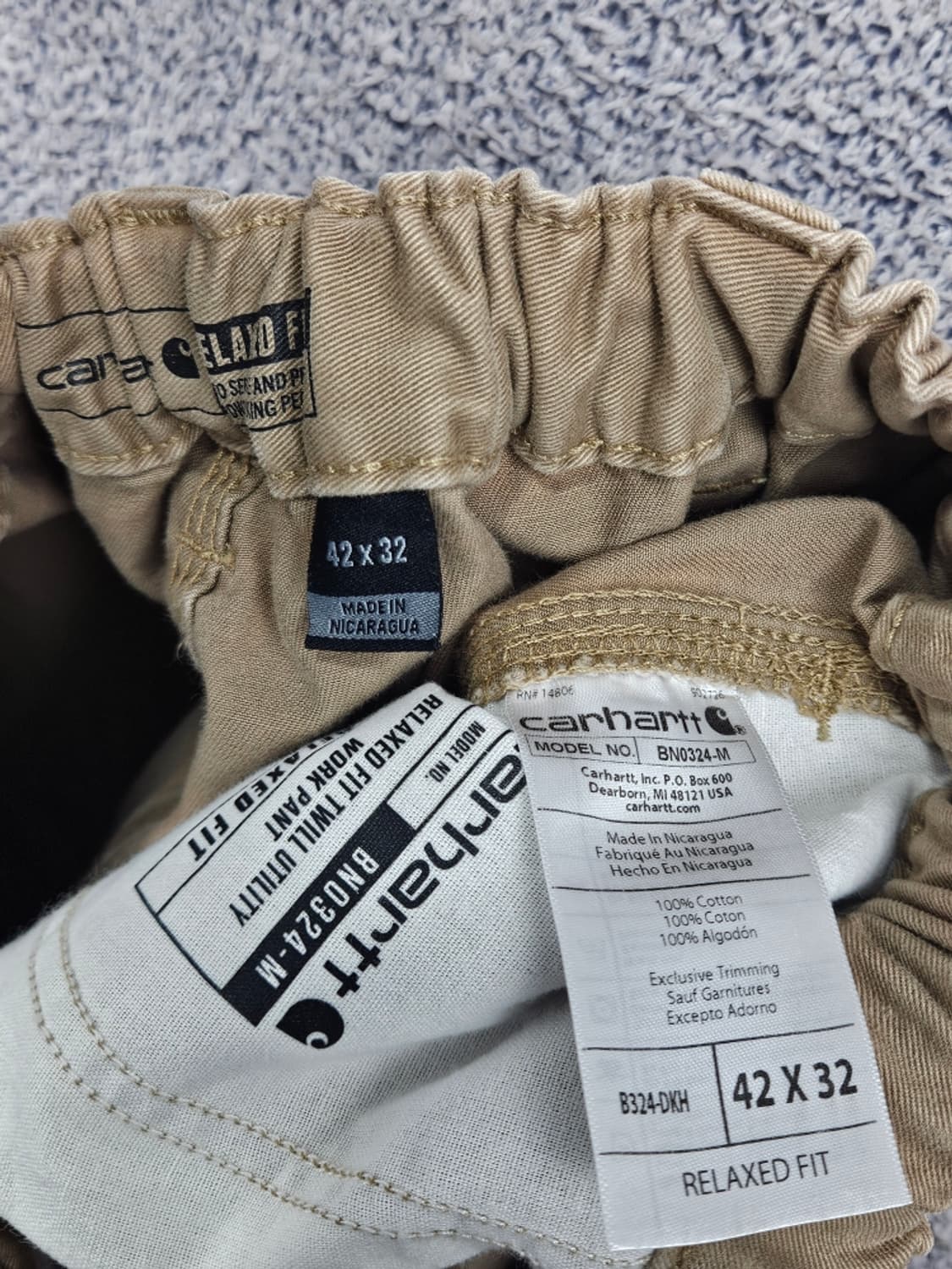 칼하트 코튼 카펜터 쇼츠 반바지 커스텀 ( 42" ) / 11797 상품이미지7