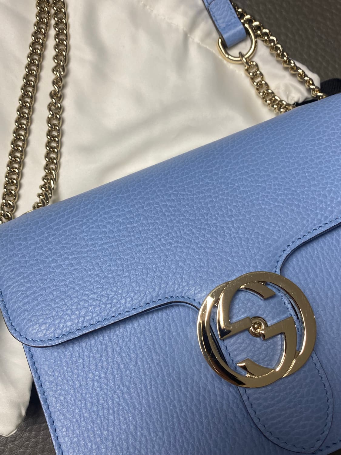 구찌 인터로킹 코랄블루 스몰 상품이미지2