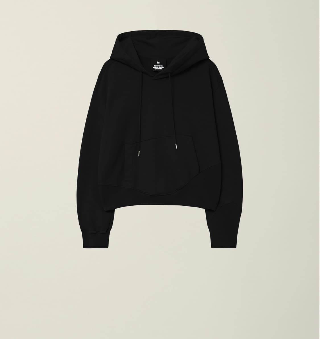 EE GARMENT DYED WAVE HOODED BLACK S 상품이미지1