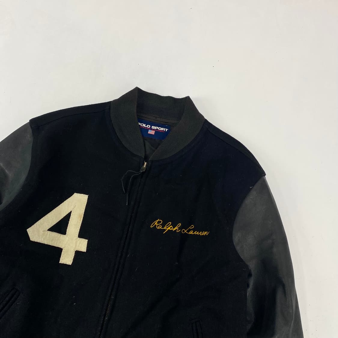 90s OG 폴로스포츠 빅로고 암레더 바시티 자켓 (100) 상품이미지3