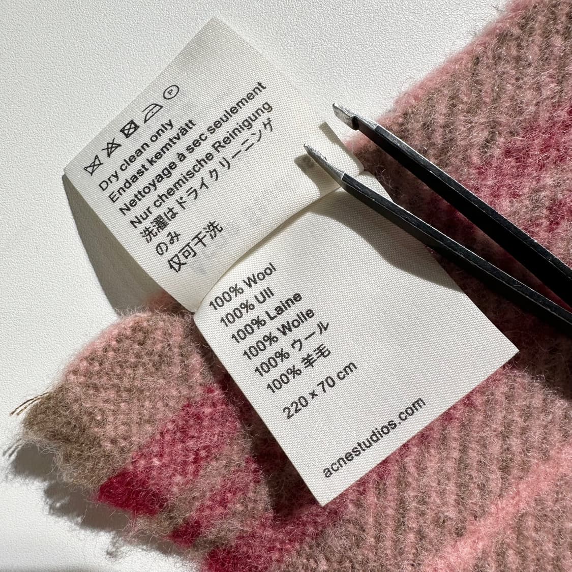 아크네 스튜디오 타탄체크 머플러 목도리 상품이미지6