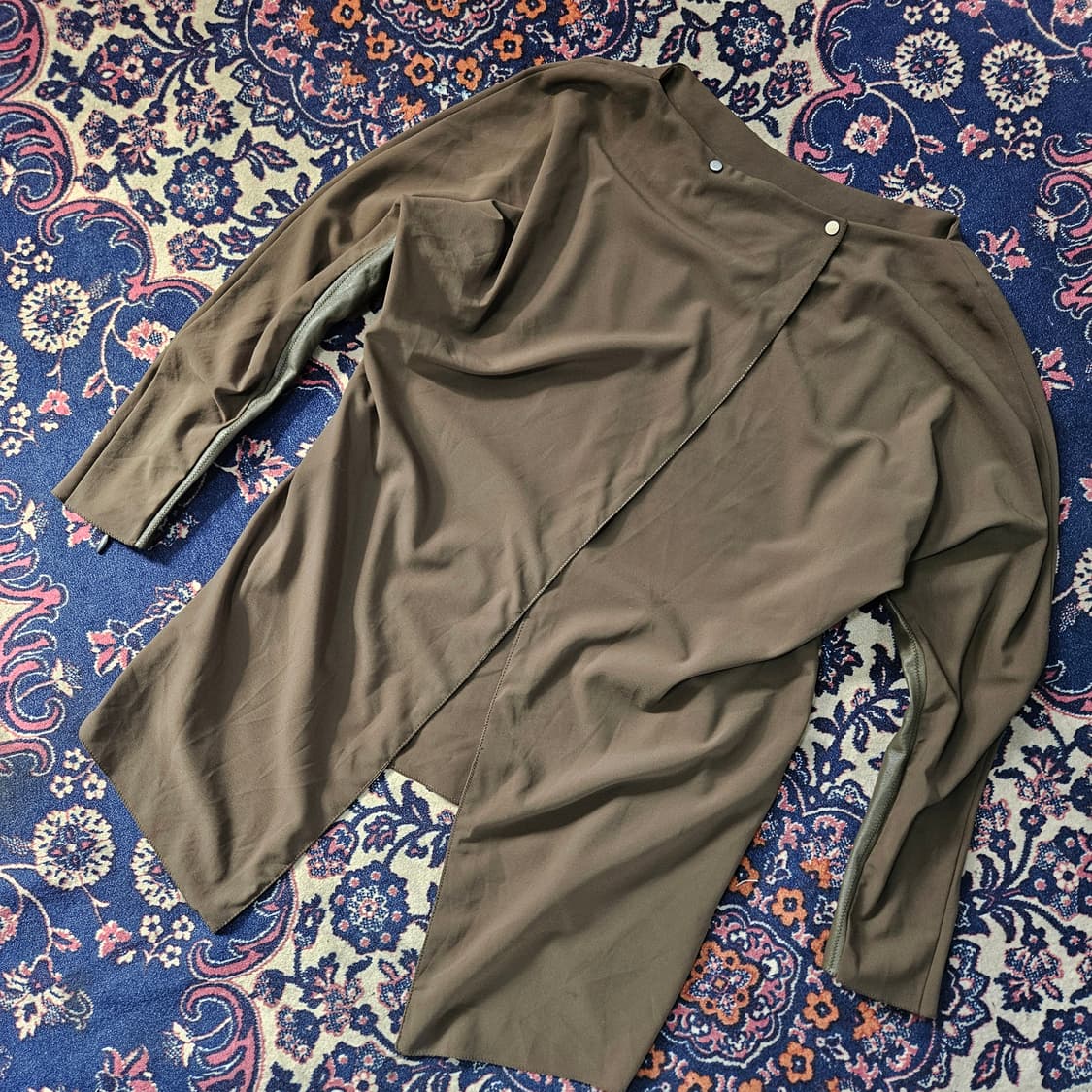 랑방 컬렉션(Lanvin) 카키 양가죽 견 레이어드 블라우스
 상품이미지5