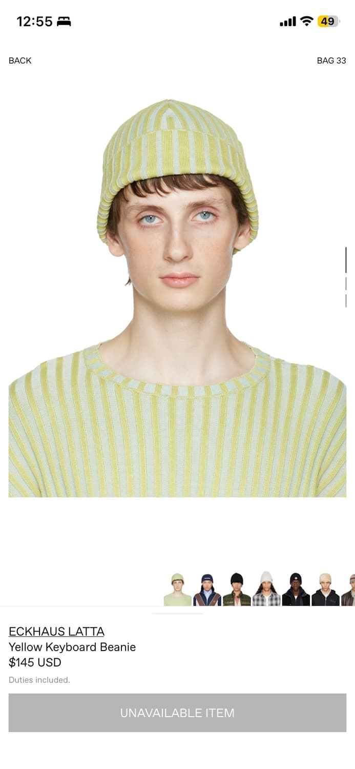 에크하우스라타 Eckhaus Latta 비니 상품이미지1