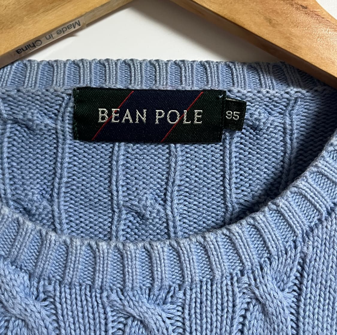 공용 빈폴 오버핏 꽈배기 니트 스웨터 95 상품이미지5