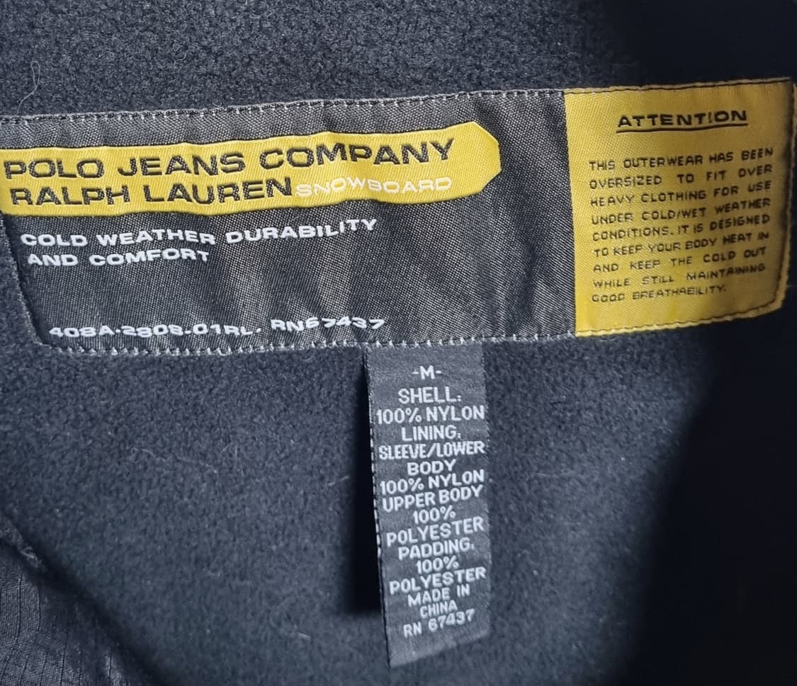 오버핏 M ) 폴로 진스 빈티지 네이비 집업 점퍼 상품이미지3