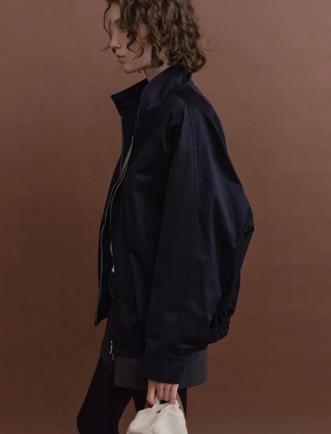 포유어아이즈온리 Taf Oversized Blouson (Navy) 상품이미지2