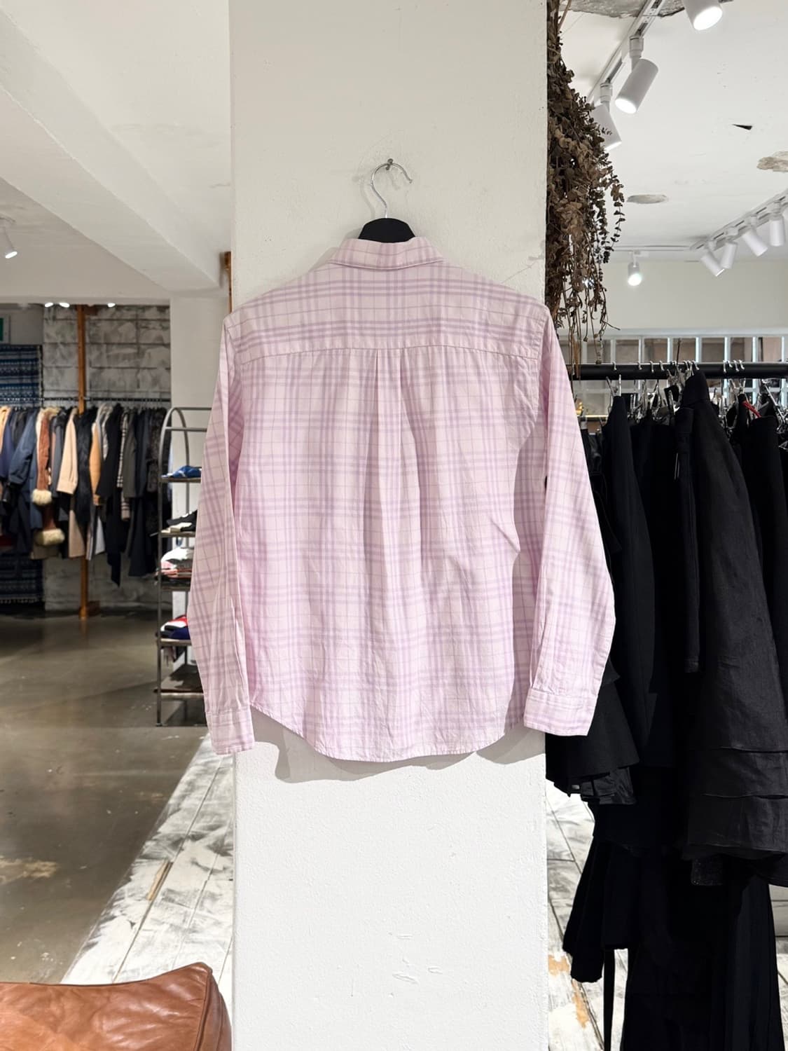 버버리 라벤더 체크 포켓 셔츠 상품이미지6