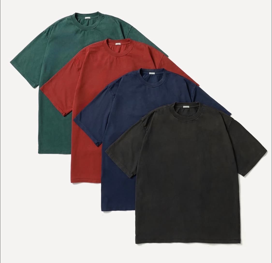 아프레쎄 빈티지 라이트웨이트 티셔츠 레드 상품이미지1