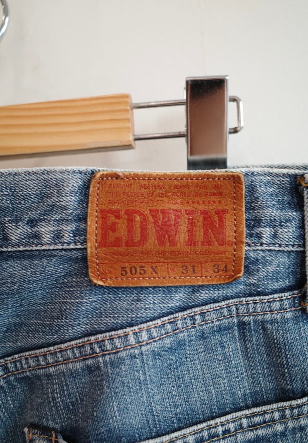 EDWIN 505X 셀비지데님 made in japan 상품이미지3
