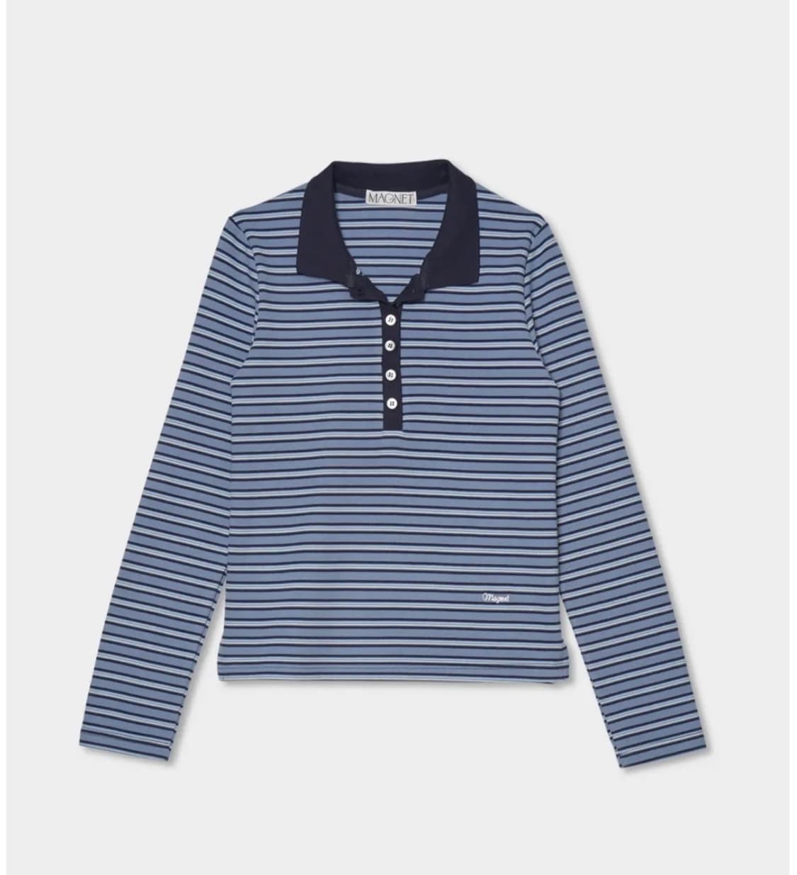 마그넷 아카이브 stripe pk t-shirt Blue 상품이미지1