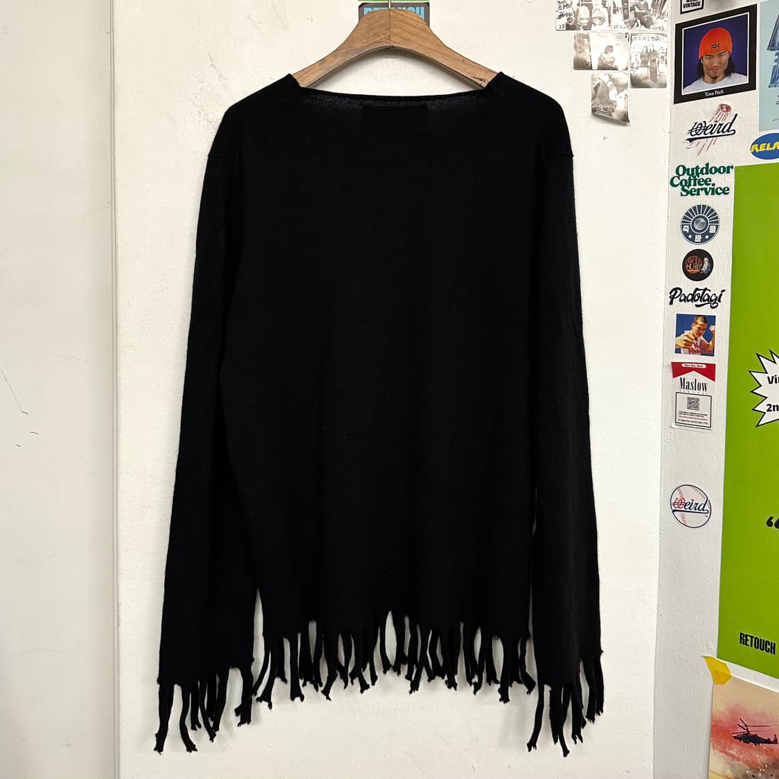 꼼데가르송 블랙 프린지 니트 상품이미지9