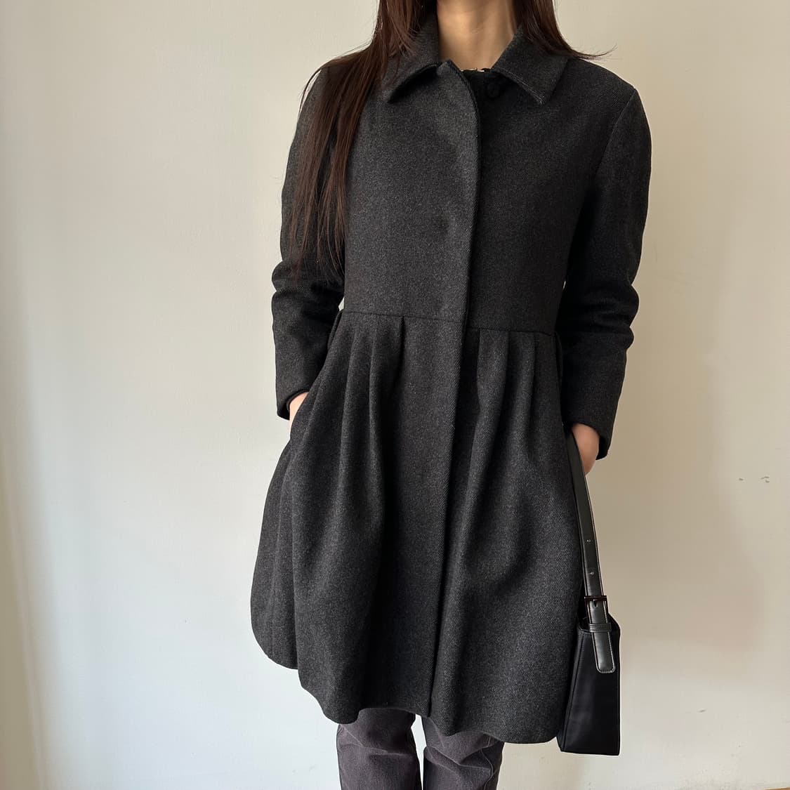 질샌더 jil sander navy 셔링 코트 상품이미지1