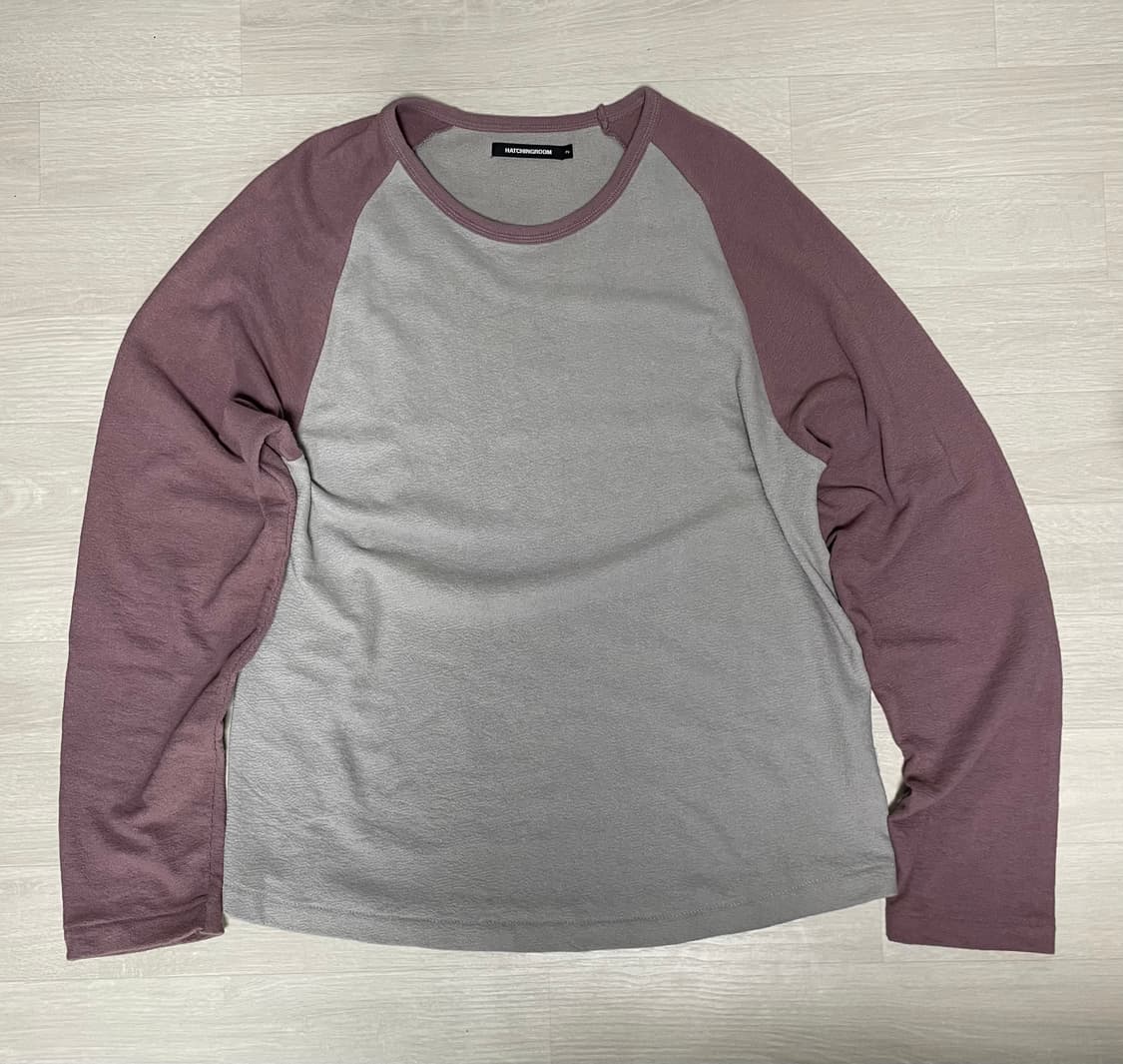 해칭룸 Raglan Tee Dark Pink/Grey 2사이즈 거의새상품 상품이미지2