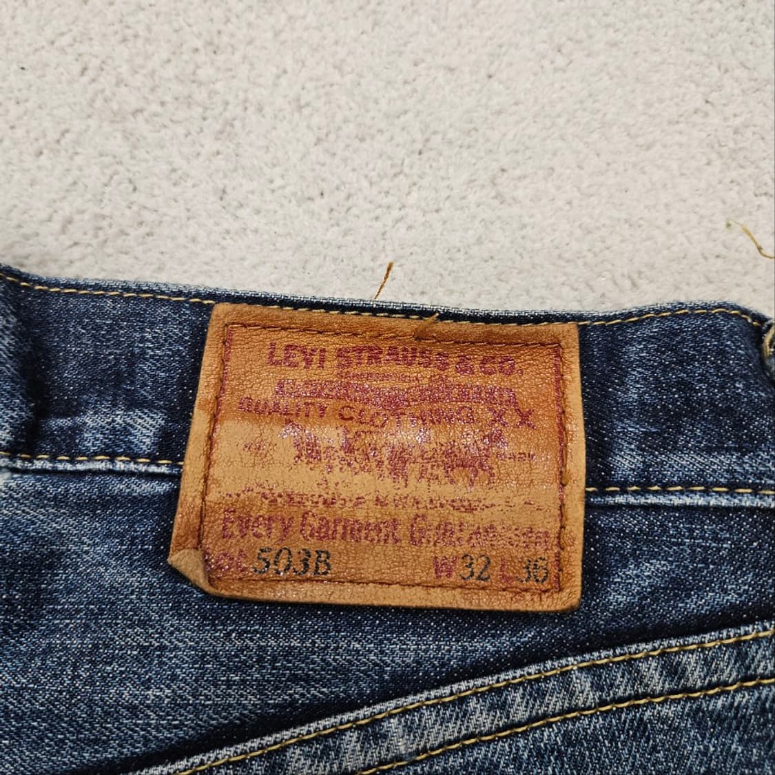 LVC 503b 셀비지 데님 32/36 상품이미지8