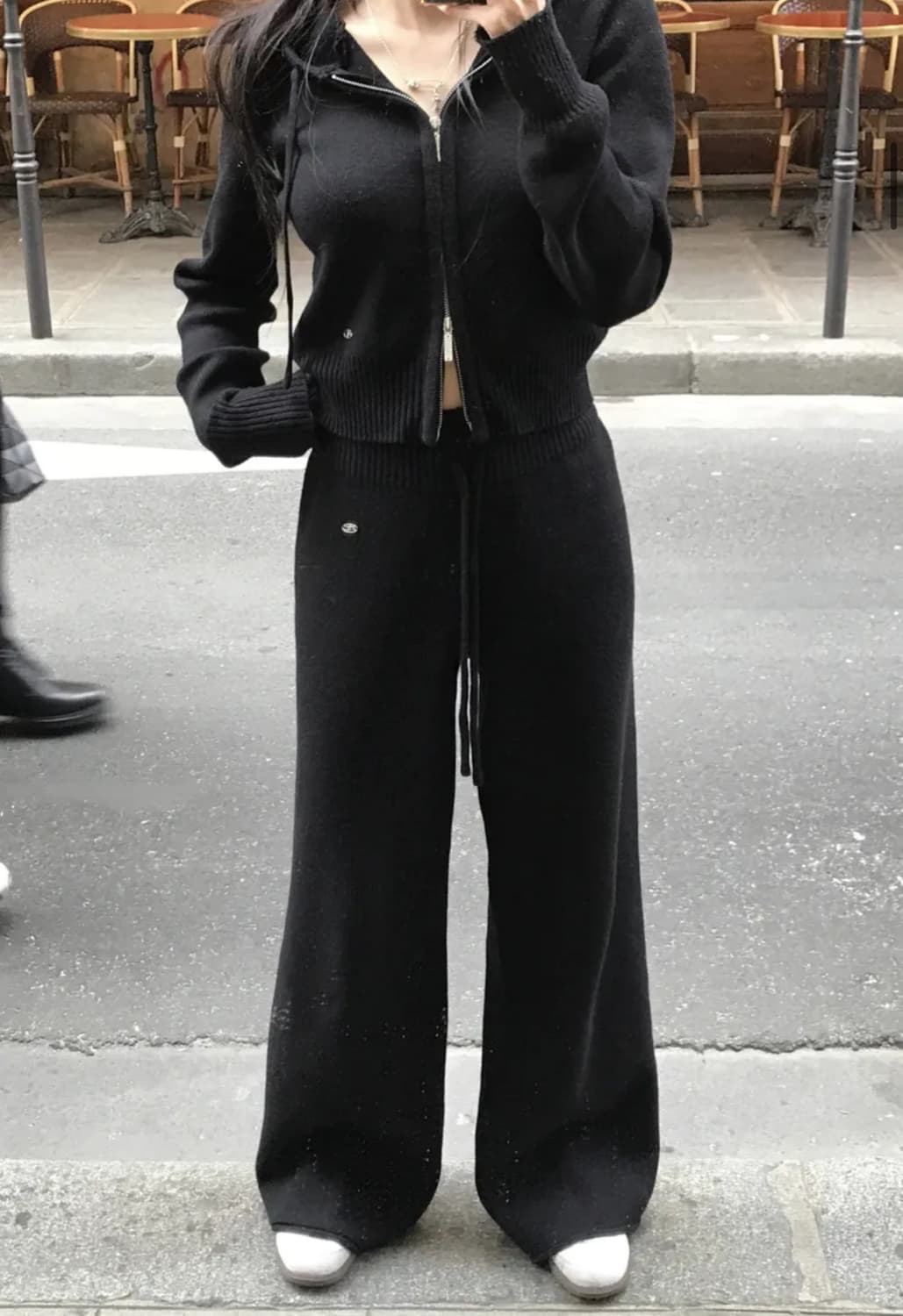 카키포인트 베이직 니트 팬츠 판매해요 트레이닝 바지 니트팬츠 상품이미지2