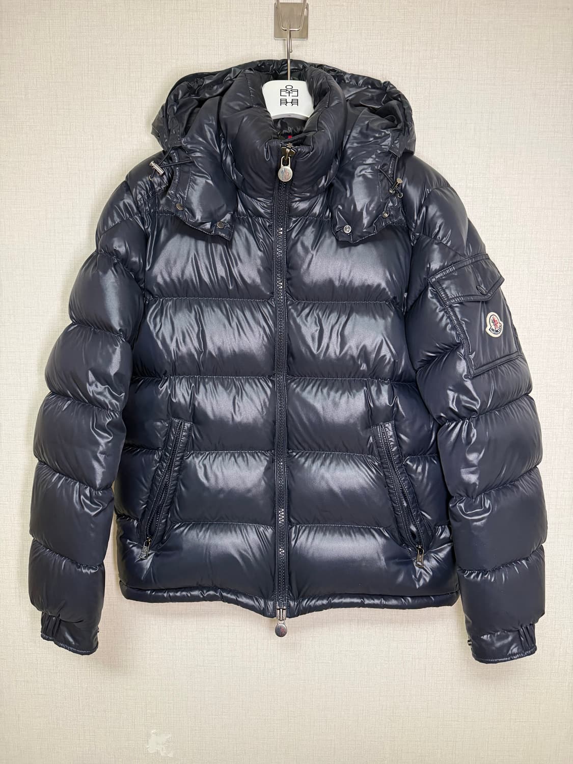 [3] 몽클레어(몽클레르) 마야 후드 다운 자켓 네이비 상품이미지1