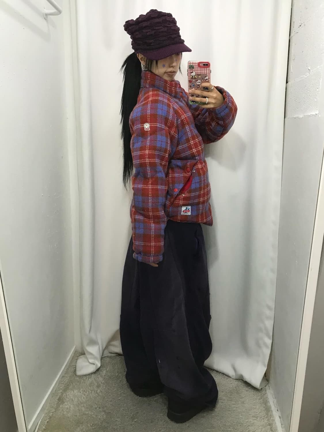 Bape Check Pattern Padded JK 상품이미지4