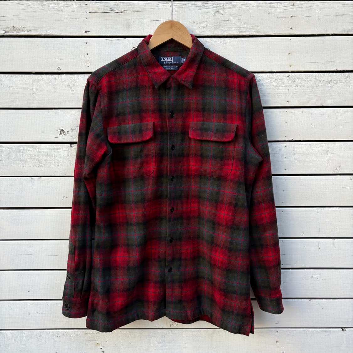 Polo 폴로 울 체크 셔츠 상품이미지1