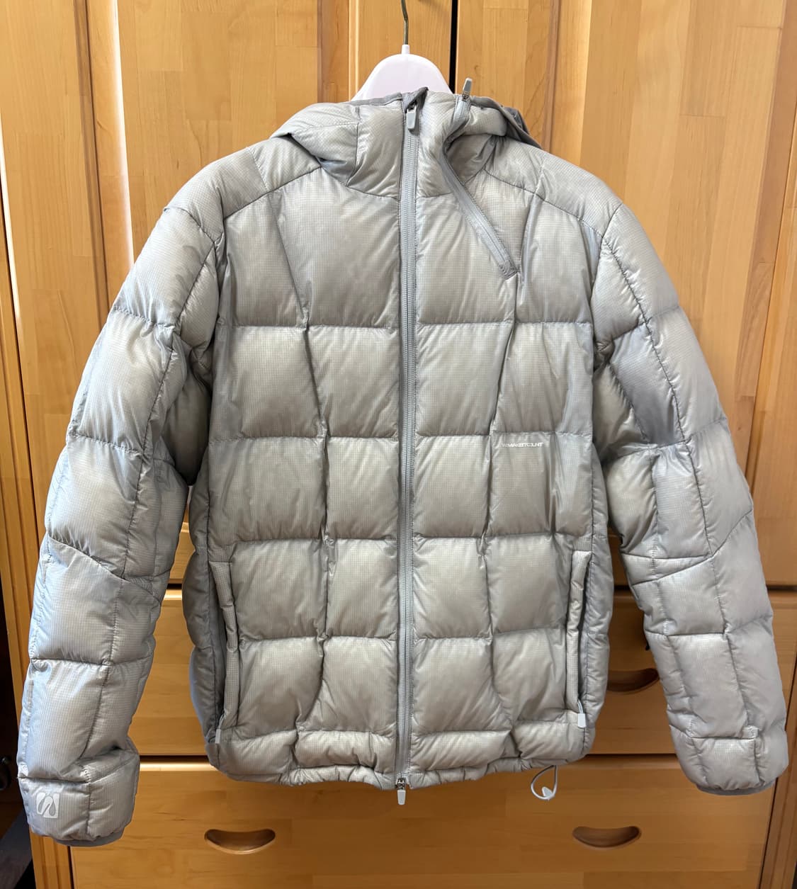 wmc 패딩 스퀘어 퀼팅 다운 자켓 그레이 s 상품이미지1