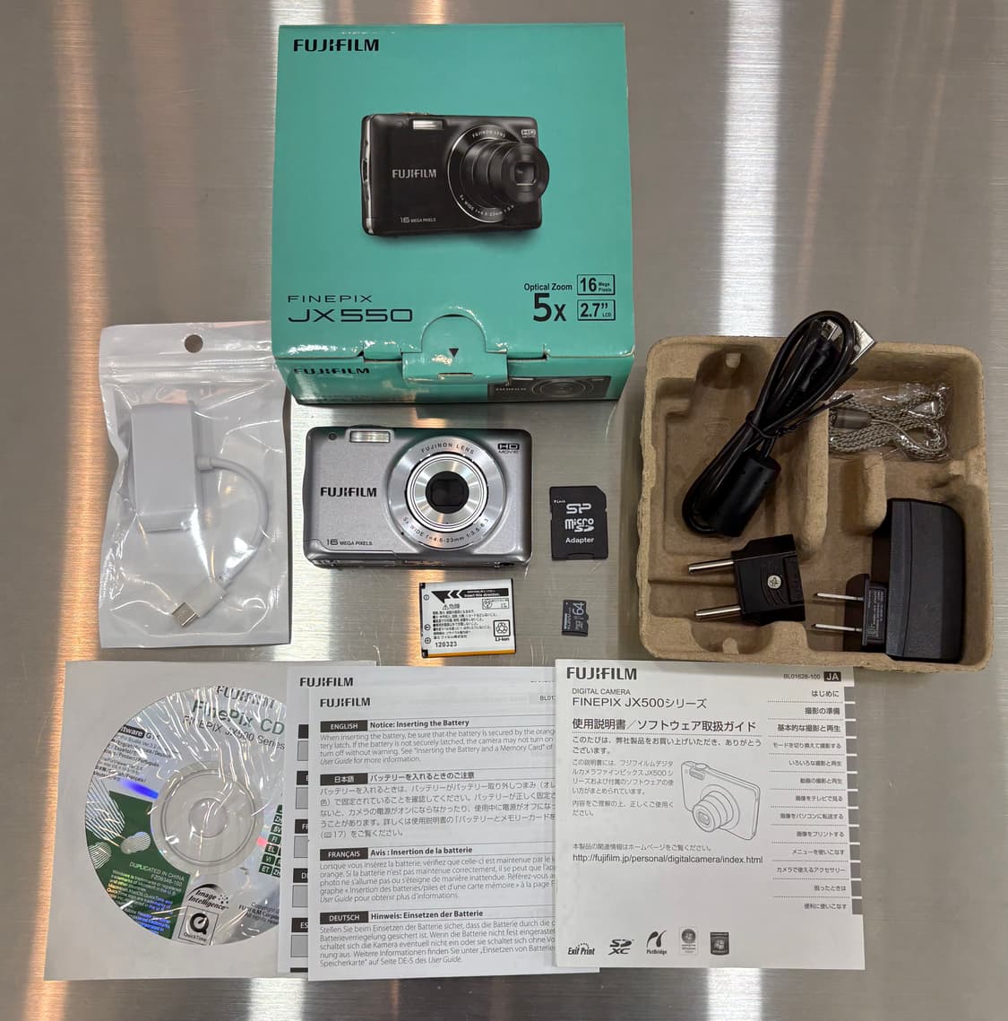 한글/날짜표시/박스O)후지필름 파인픽스 JX550 실버 빈티지디카 상품이미지2