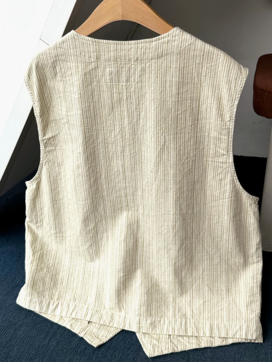 Linen cotton patterned design vest 상품이미지6