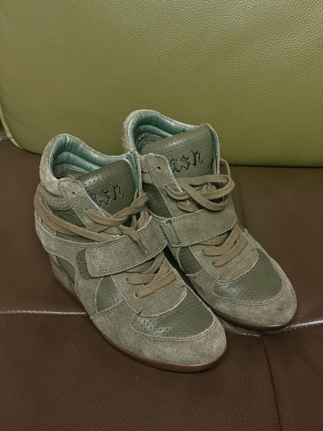 Ash 아쉬 웨지 스니커즈 37 size 카키 상품이미지2