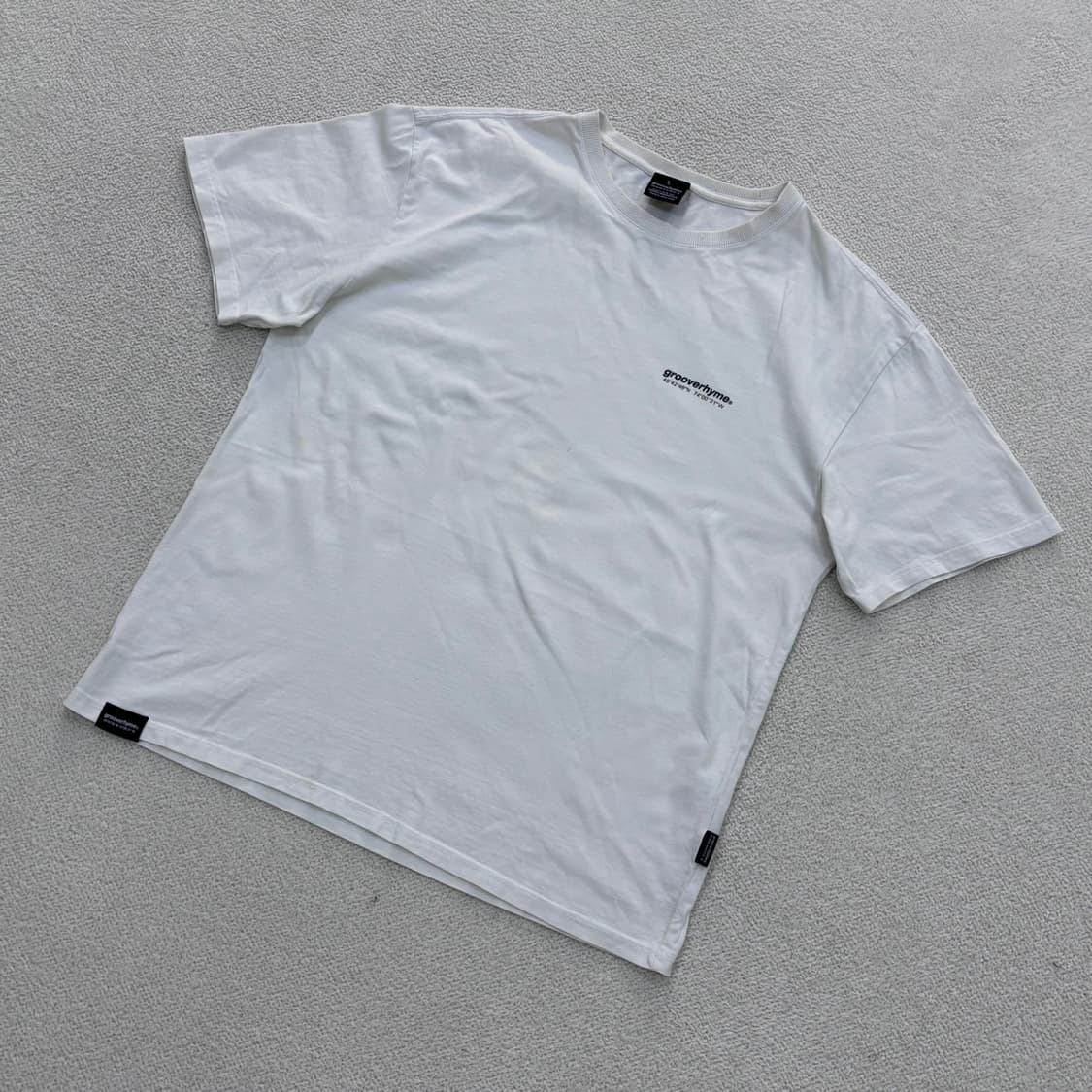 L 그루브라임 스몰로고 반팔 티셔츠 0410E 상품이미지1