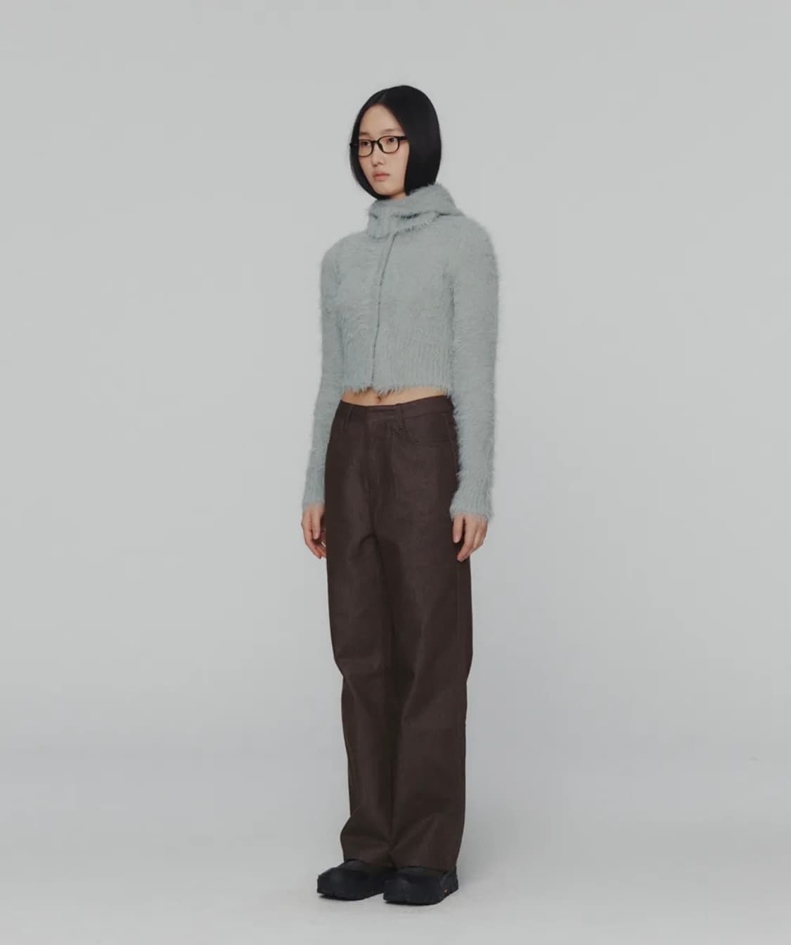 아모멘토 COLORED STRAIGHT FIT DENIM_BROWN 상품이미지5