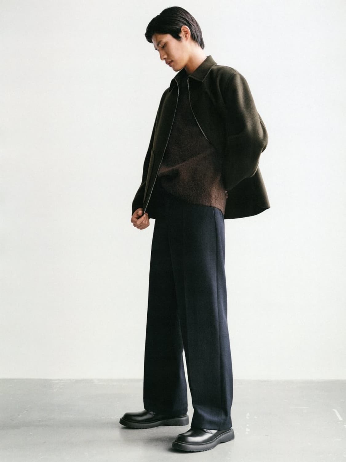 [아르켓] 쇼트 더블페이스 울 자켓 상품이미지3