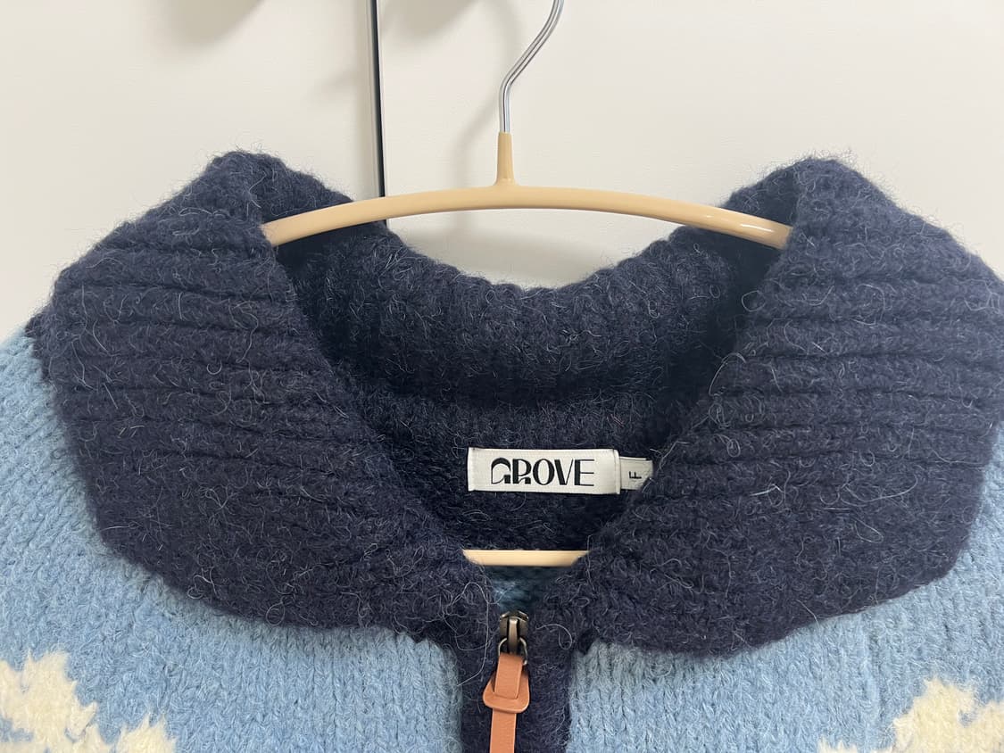그로브 노르딕 니트 집업 상품이미지3