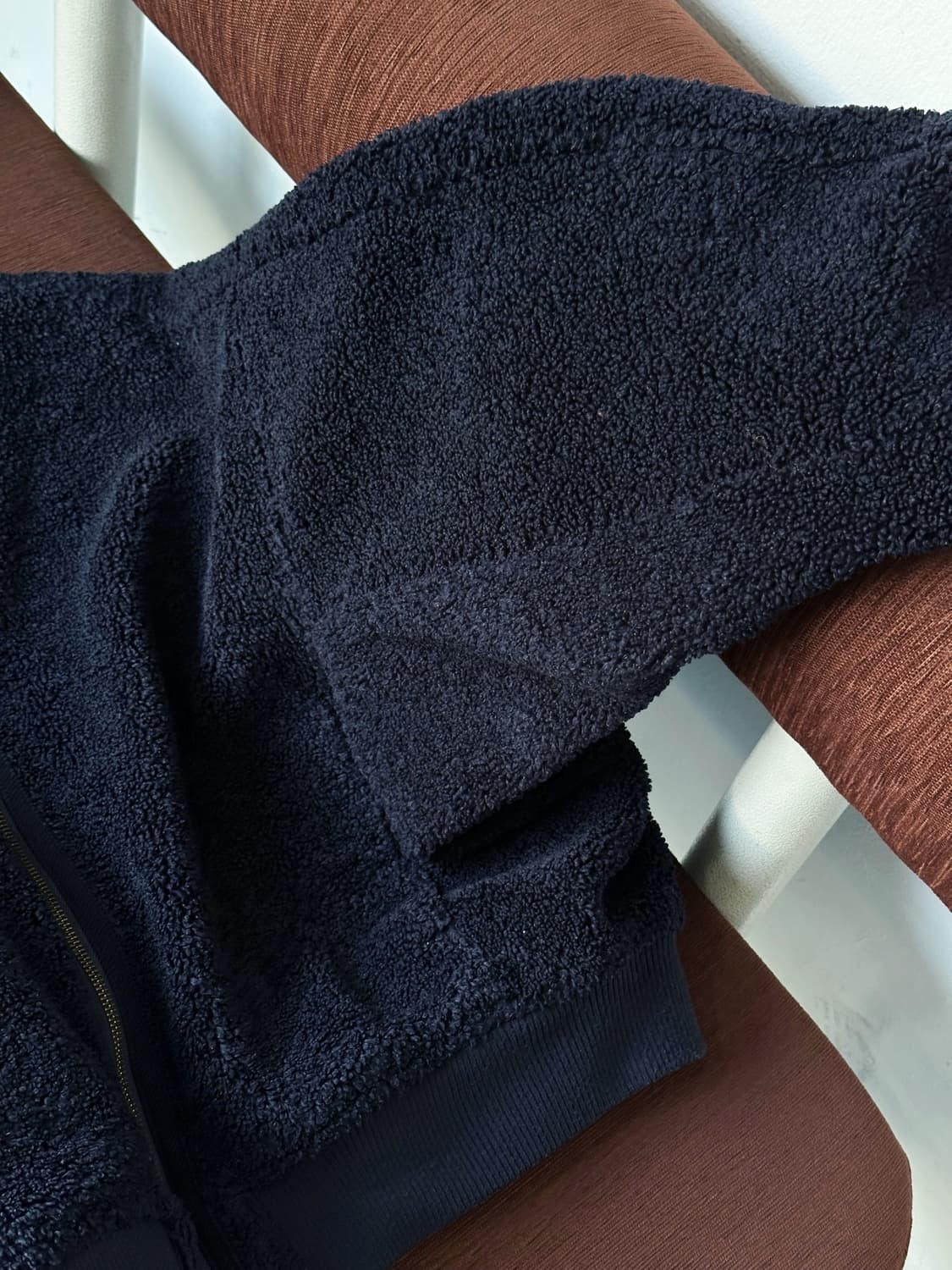 Design neck fleece wide blouson 상품이미지6