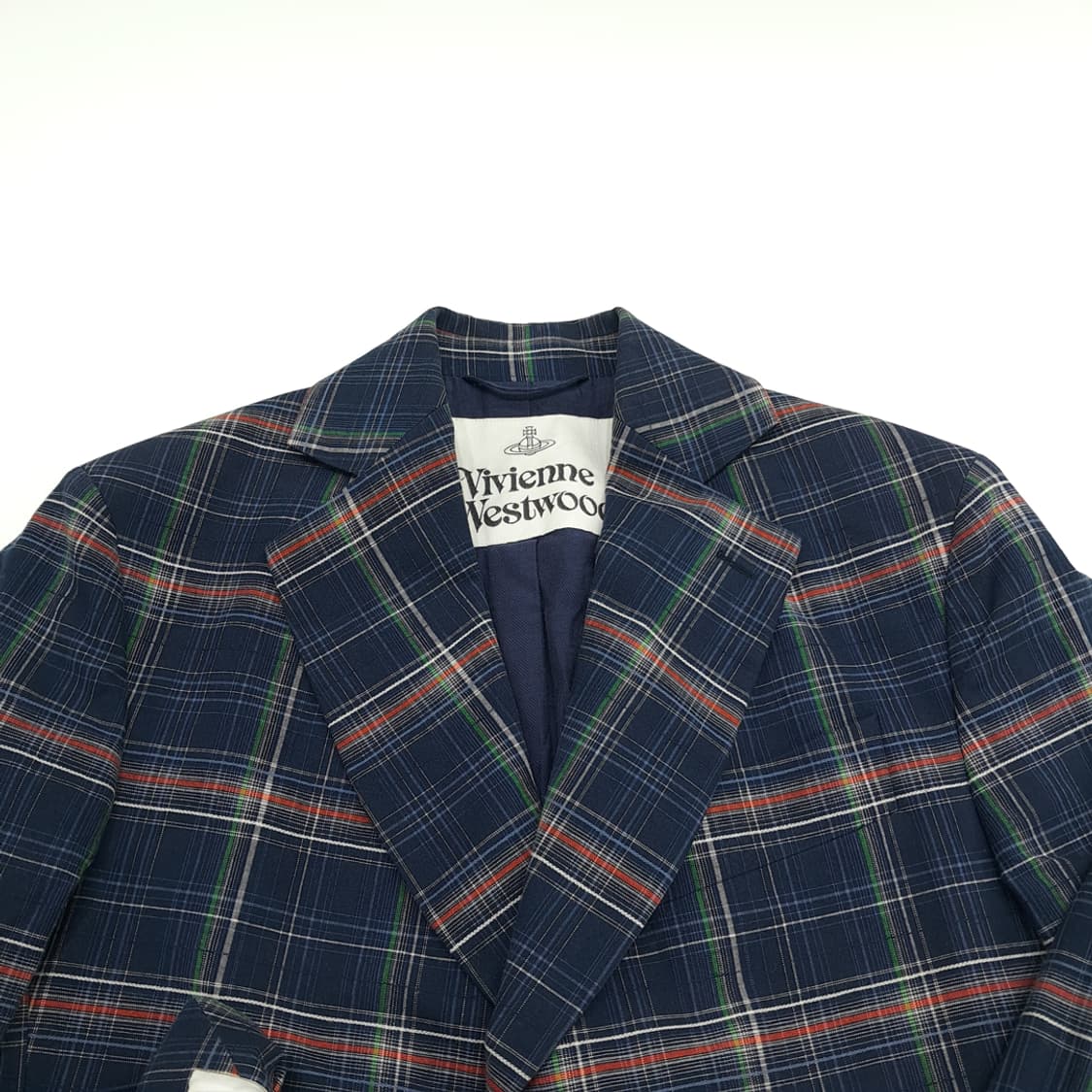 CN720 L 비비안웨스트우드 브리티시 타탄체크 코튼자켓 블레이저 상품이미지3
