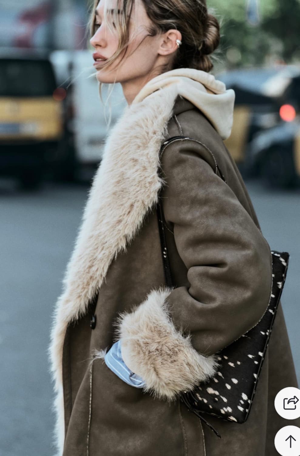 자라 더블 페이스드 리버시블 롱 코트 상품이미지3