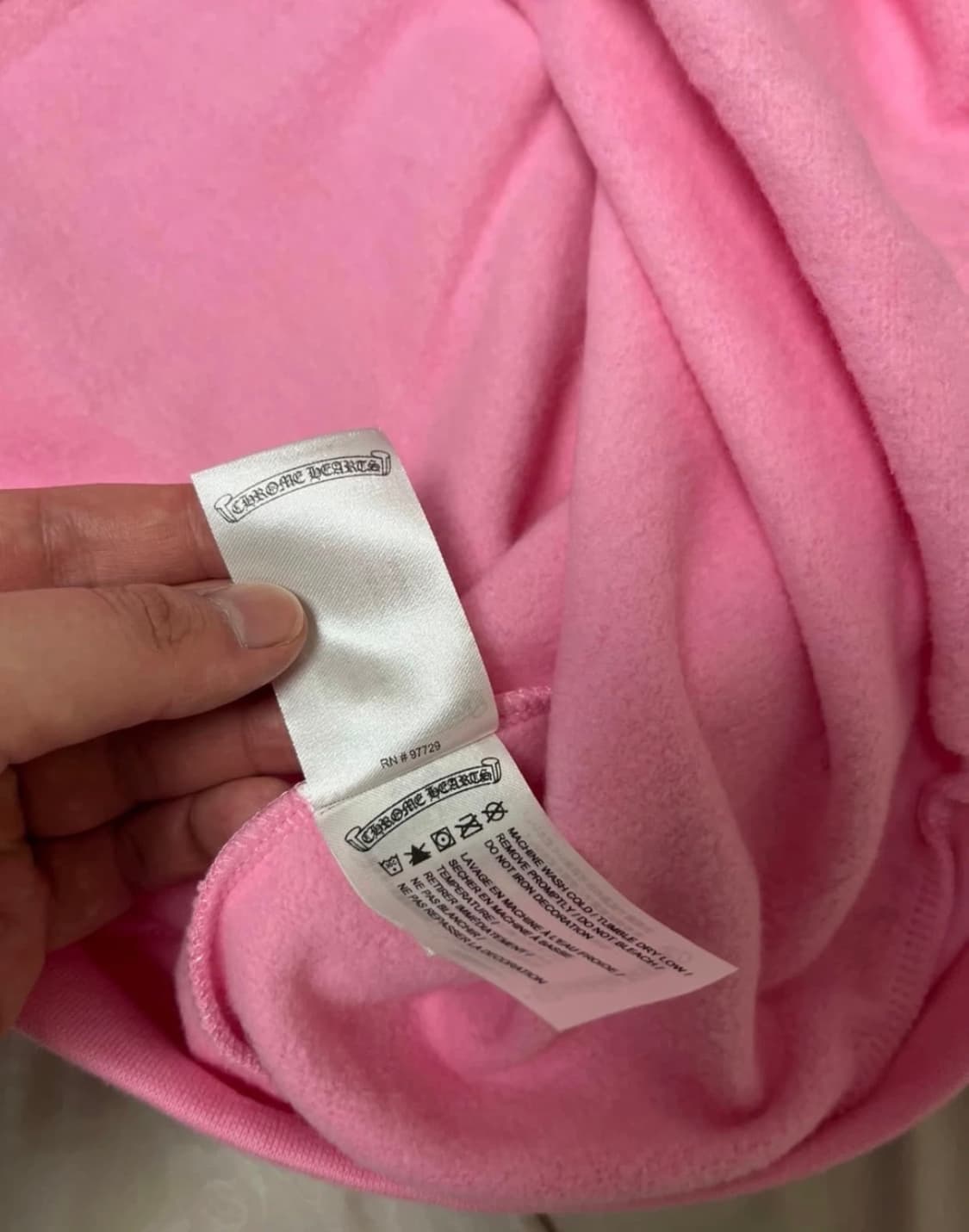 크롬하츠 핑크 블루 홀스슈 후드티 상품이미지5